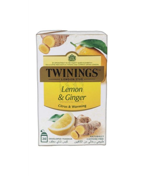 TWININGS INFUSO LEMON & GINGER TEA 20'S 20GM