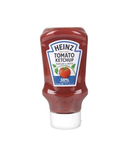 HEINZ TOMATO KETCHUP 50% LESS SUGAR & SALT 435GM