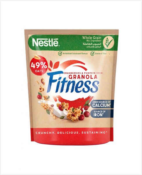 NESTLE FITNESS GRANOLA W/ PUMPKIN SEEDS & CRANBERRIES 450GM