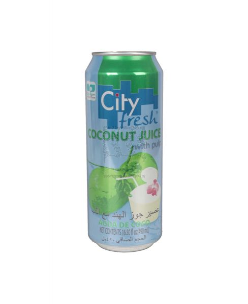 CITY FRESH COCONUT JUICE WITH PULP 490ML
