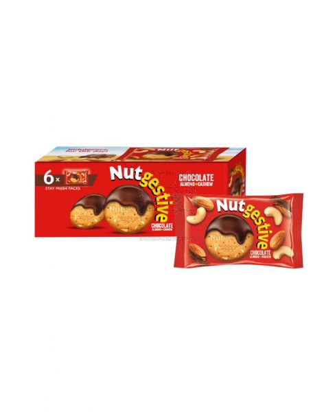 NABIL NUTGESTIVE ALMOND+ CASHEW BISCUIT 40GM X6PCS