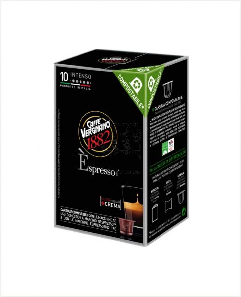 CAFFE' VERGNANO 1882 ESPRESSO INTENSO COFFEE CAPSULE 10'S