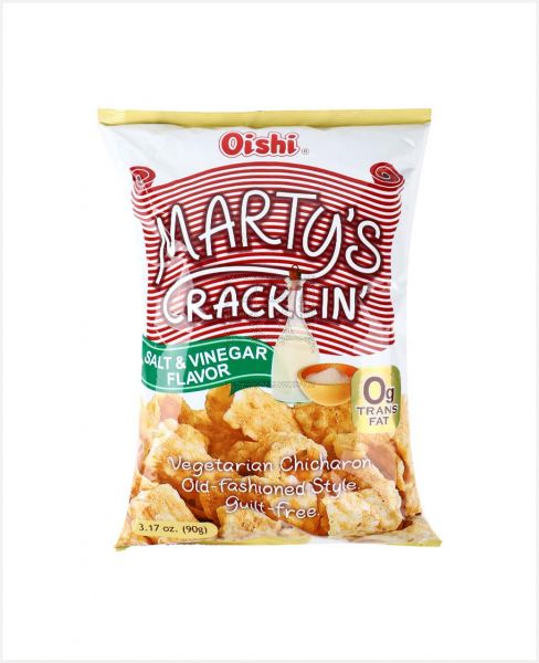 OISHI MARTY'S CRACKLIN' SALT & VINEGAR 90GM