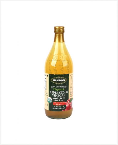 MANTOVA ORGANIC APPLE CIDER VINEGAR 1LTR