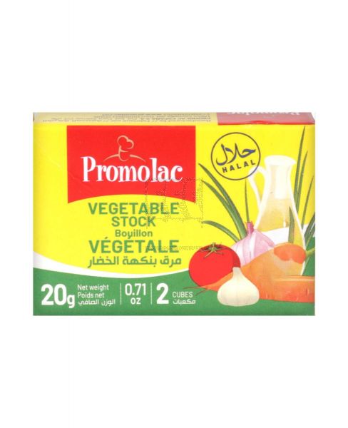 PROMOLAC VEGETABLE STOCK CUBES 20GM