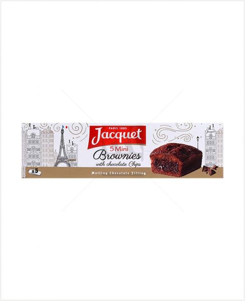 JACQUET MINI BROWNIES W/ CHOCOLATE CHIPS 5'S 150GM