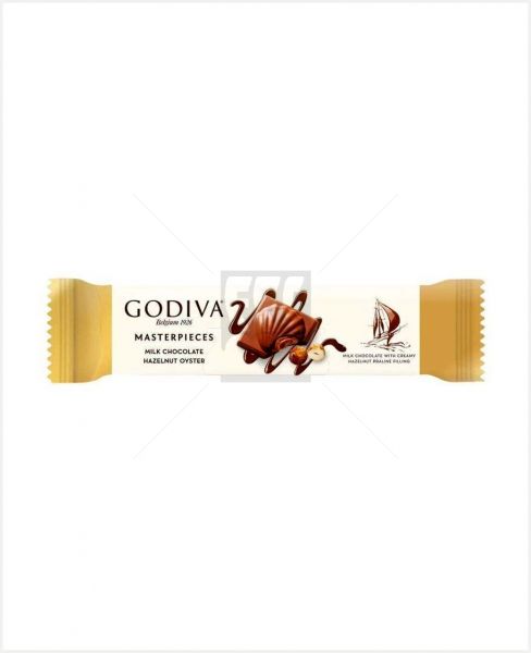 GODIVA MILK CHOCOLATE HAZELNUT OYSTER 30GM