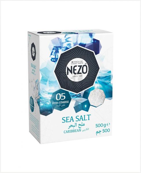NEZO EXTRA COARSE SEA SALT 500GM