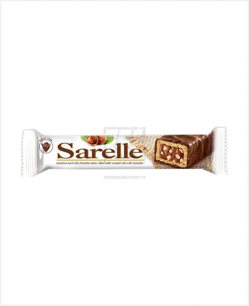 SARELLE HAZELNUT & MILK CHOCOLATE CREAM WAFER 33GM