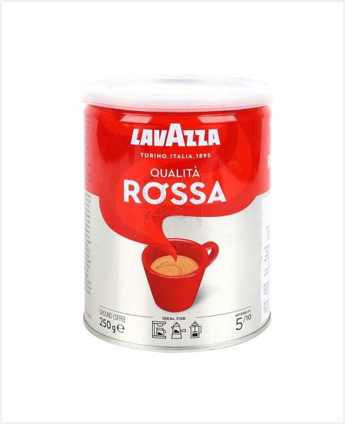 LAVAZZA QUALITA ROSSA COFFEE TIN 250GM