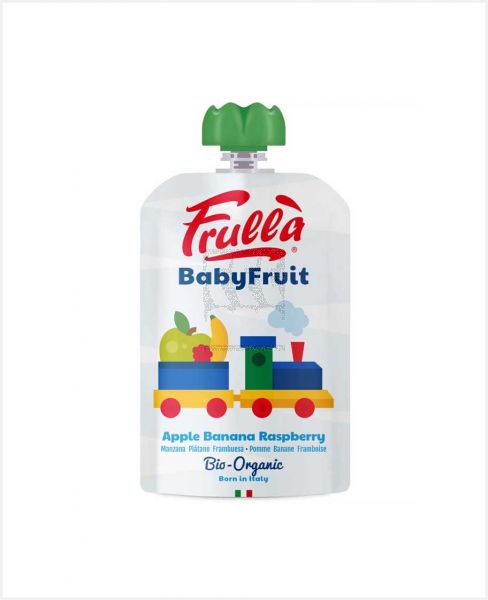 FRULLA BABY FRUIT APPLE BANANA RASPBERRY 100GM