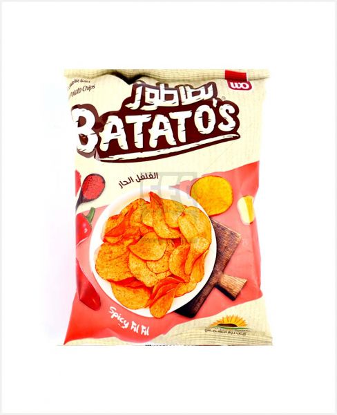 BATATO'S NATURAL POTATO CHIPS SPICY FIL FIL 30GM