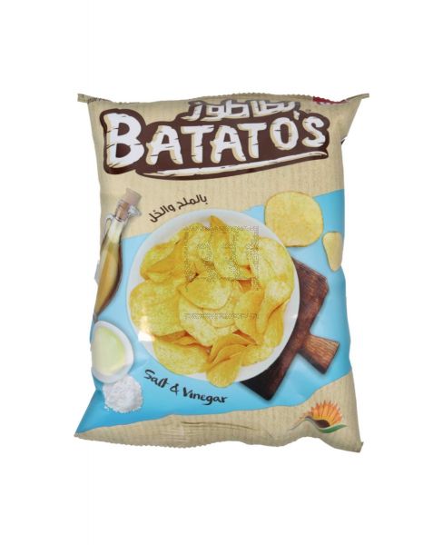 BATATO'S NATURAL POTATO CHIPS SALT & VINEGAR 30GM