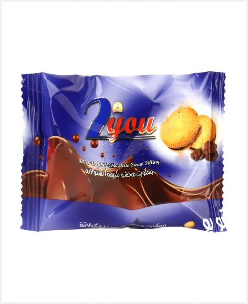 AL MONDIAL 2YOU CHOCOLATE CREAM FILLING BISCUITS 22GM