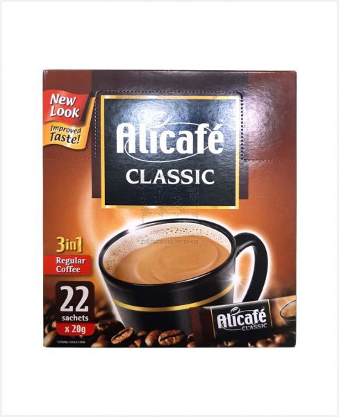 ALICAFE CLASSIC 3IN1 REGULAR COFFEE 22SX20GM