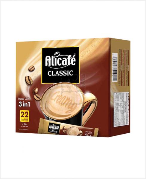 ALICAFE CLASSIC 3IN1 REGULAR COFFEE 22SX20GM