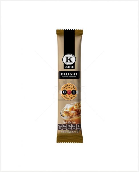 K-COFFEE 3IN1 INSTANT COFFEE DELIGHT 17GM