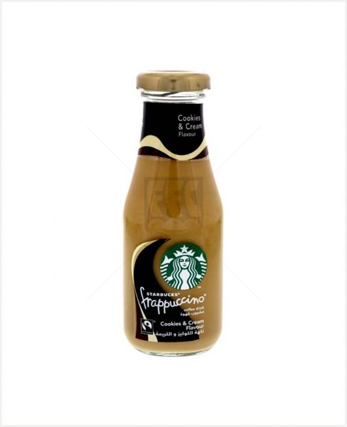 STARBUCKS FRAPPUCCINO COOKIES AND CREAM FLAVOUR DRINK 250ML