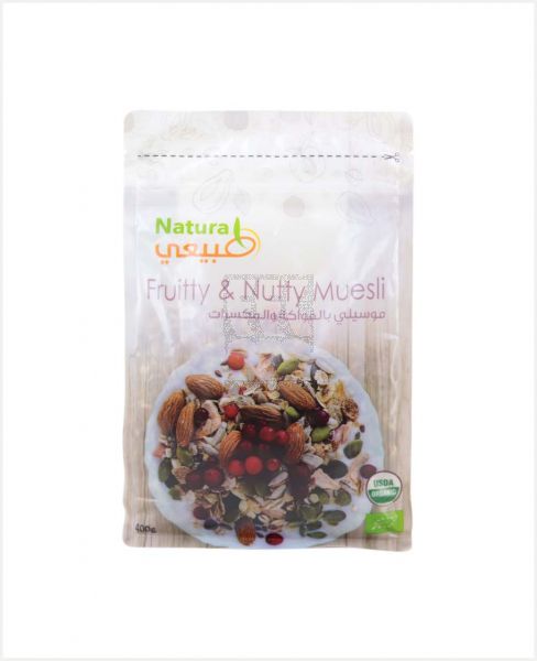 NATURAL FRUITTY & NUTTY MUESLI 400GM