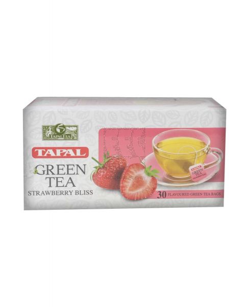 GREEN TEA STRAWBERRY BLISS TEA BAGS 30PCS 45GM