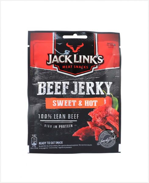 JACK LINK'S BEEF JERKY SWEET AND HOT 40GM
