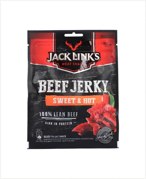 JACK LINK'S BEEF JERKY SWEET AND HOT 70GM