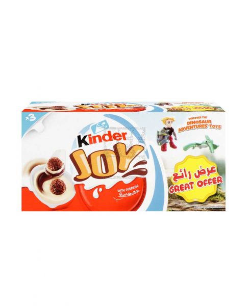 KINDER JOY SURPRISE FOR BOYS 20GMX3S 60GM OFFER