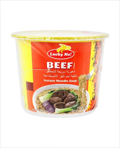 LUCKY ME  BEEF CUP NOODLES 40GM