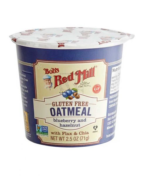 BOB'S RED MILL GLUTEN FREE OATMEAL BLUEBERRY & HAZELNUT 71GM