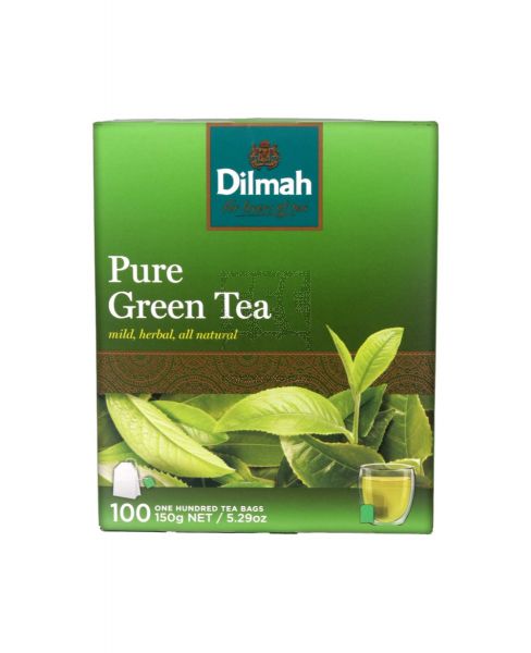 DILMAH PURE GREEN TEA 100S 150GM