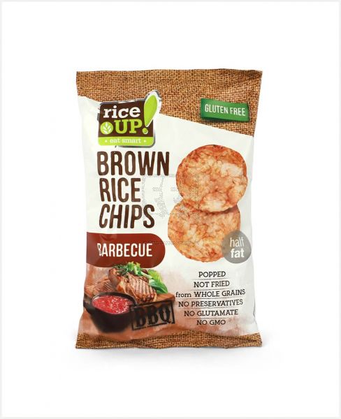 RICE UP BROWN RICE CHIPS BARBECUE 60GM