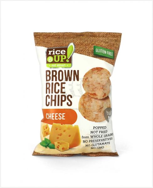 RICE UP BROWN RICE CHIPS CHEESE 60GM