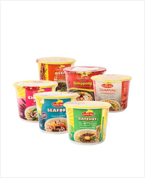 LUCKY ME CUP NOODLES ASSORTED 6X40GM