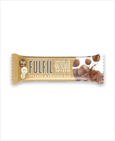 FULFIL CHOCOLATE HAZELNUT WHIP VITAMIN AND PROTEIN BAR 55GM