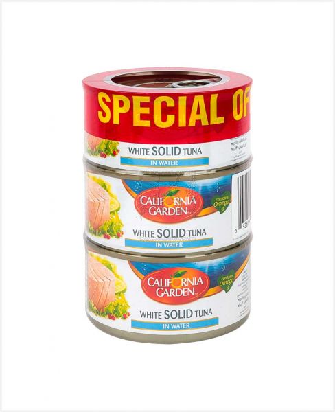 CALIFORNIA GARDEN WHITE TUNA WATER&SALT 3X185GM PROMO