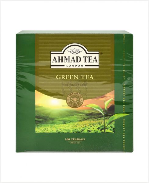 AHMAD TEA GREEN TEA 100'S BAG 200GM PROMO