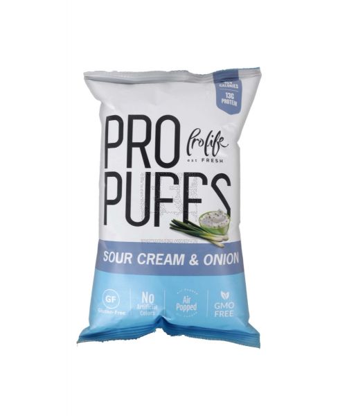 PROLIFE PRO PUFFS SOUR CREAM AND ONION FLAVOR 50GM