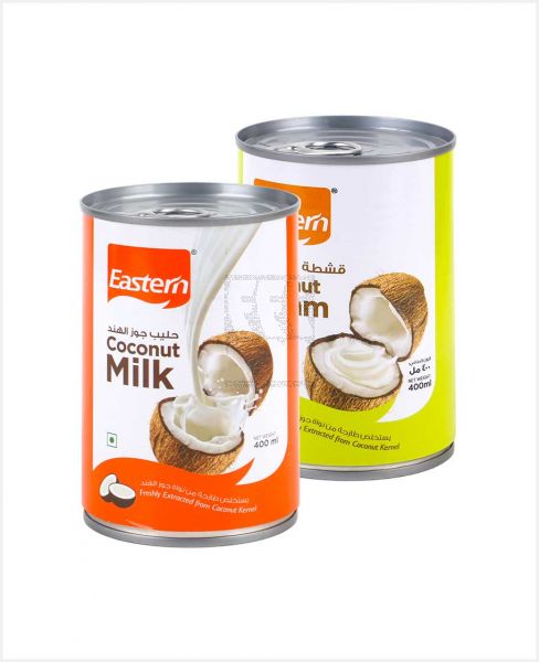 EASTERN COCONUT MILK 400ML+COCONUT CREAM 400ML OFFER