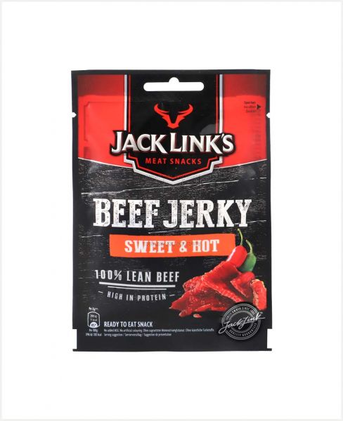 JACK LINK'S BEEF JERKY SWEET & HOT 25GM