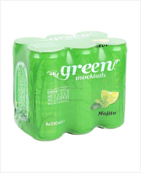 GREEN MOCKTAILS MOJITO CAN 6X330ML