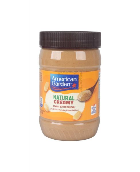AMERICAN GARDEN NATURAL CREAMY PEANUT BUTTER 454GM