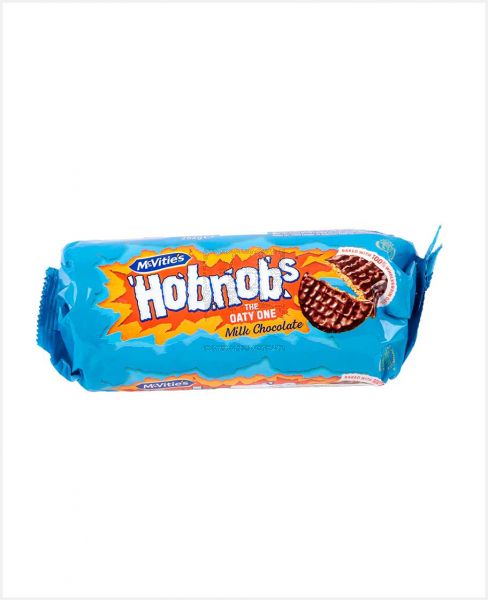 MCVITIES HOBNOBS MILK CHOCOLATE BISCUITS 262GM