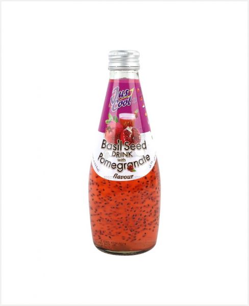 JUS COOL BASIL SEED DRINK POMEGRANATE 290ML