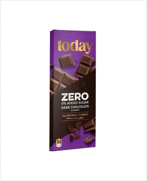 TODAY DARK CHOCOLATE NO SUGAR ADDED 65GM