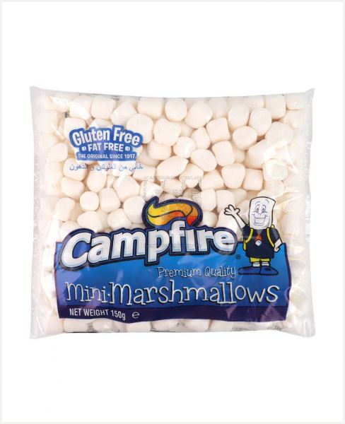 CAMPFIRE WHITE MINI MARSHMALLOWS 150GM