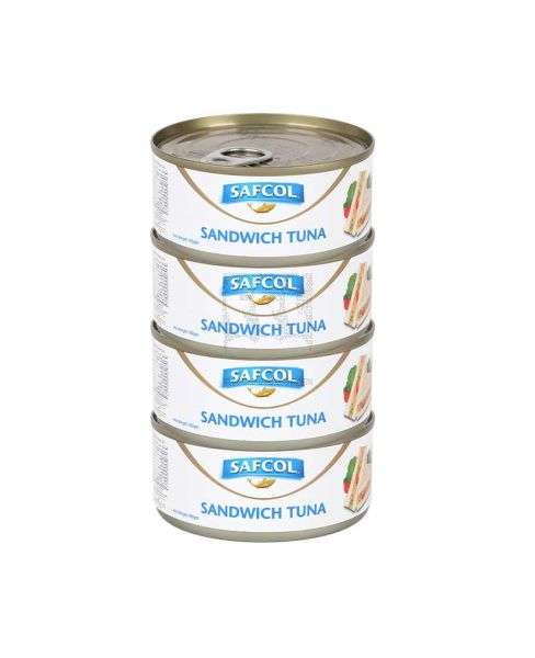SAFCOL SANDWICH TUNA FLAKES 4PCSX160GM