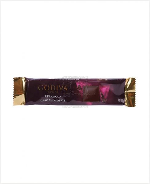 GODIVA 72% COCOA DARK CHOCOLATE BAR 32GM
