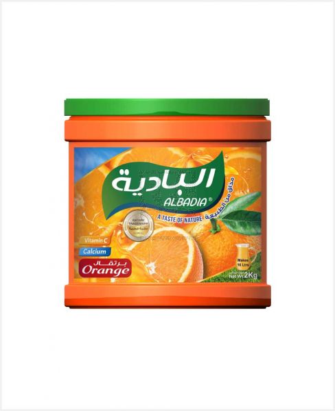 AL BADIA INSTANT FLAVORED DRINK POWDER ORANGE 2KG @S.PRICE