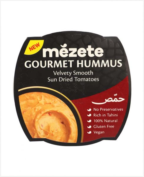 MEZETE GOURMET HUMMUS SUN DRIED TOMATOES 215GM