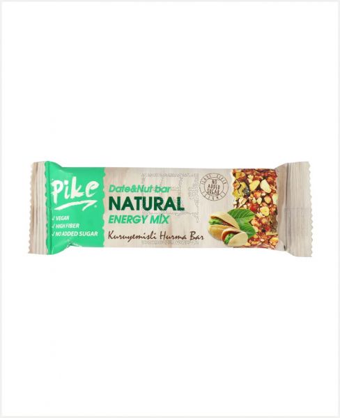 PIKE NATURAL ENERGY MIX DATE & NUT BAR 40GM